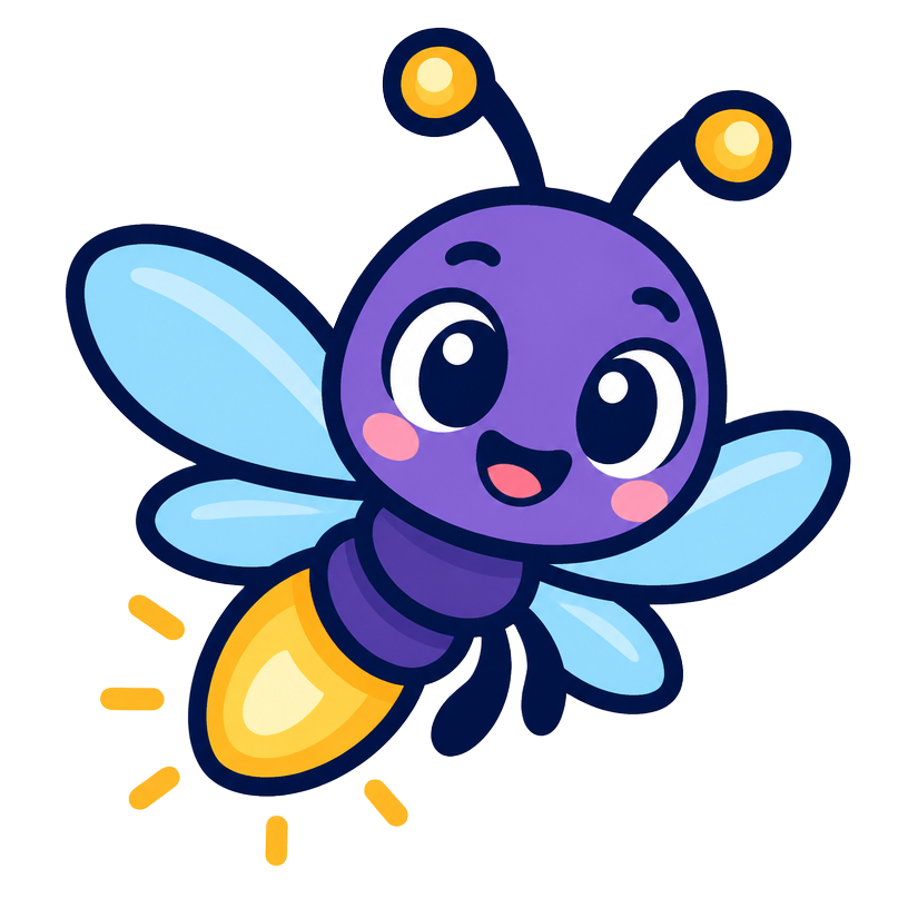 Minmini the firefly mascot